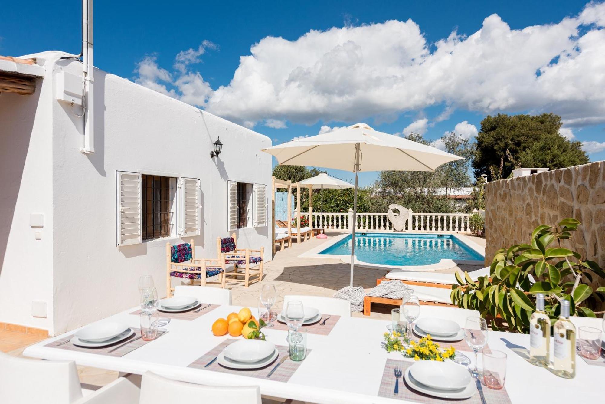 Authentieke Finca, Nabij Het Strand En Restaurants Villa Santa Eularia des Riu Eksteriør bilde